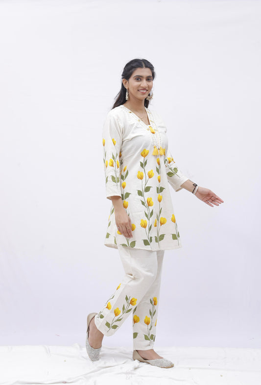 Sunshine Bloom Printed Kurta Set