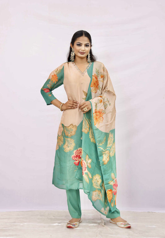 salwar kameez with a dupatta set