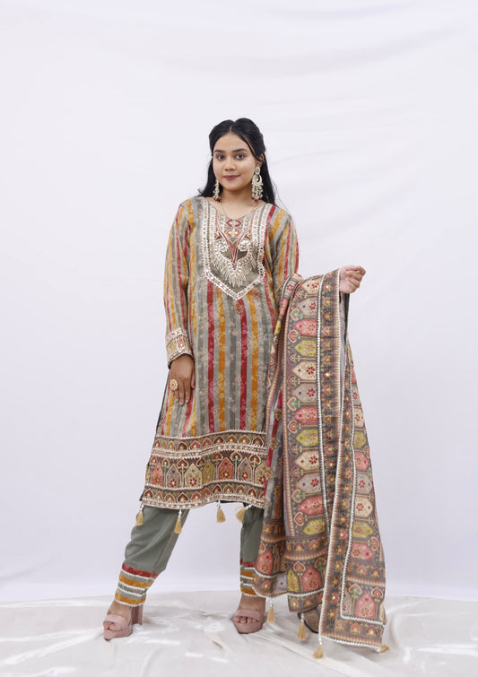 Pakistani kurta set with dupatta