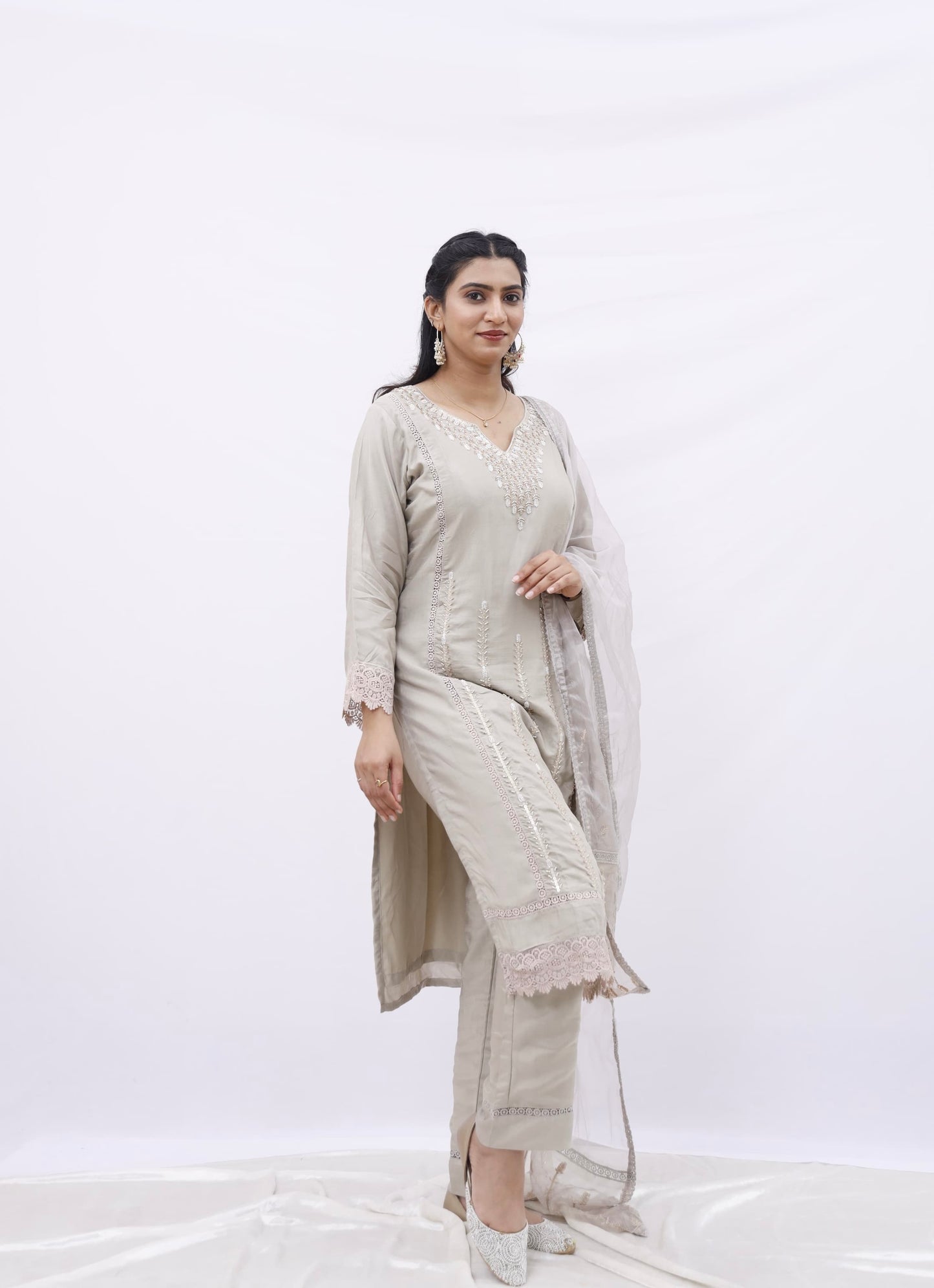 Embroidered Suit Set