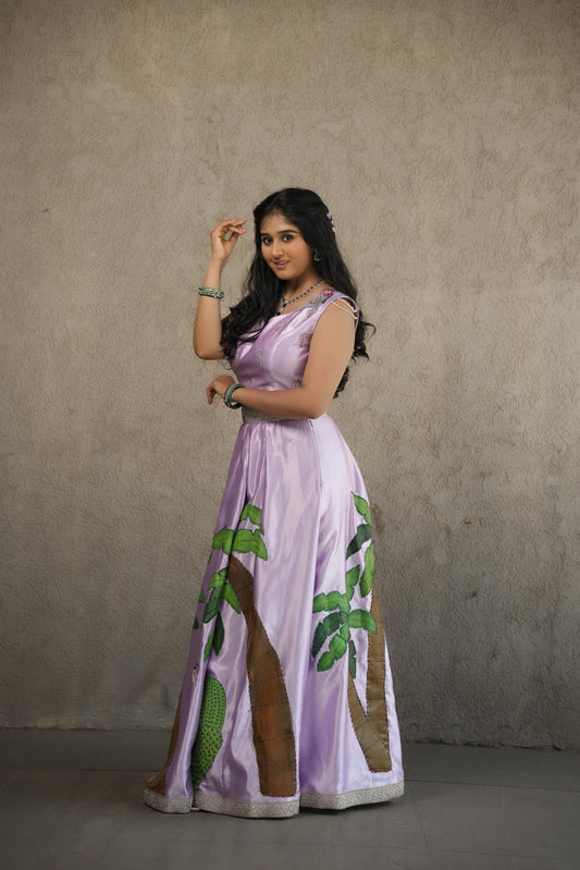 Lehenga (Hand painted)