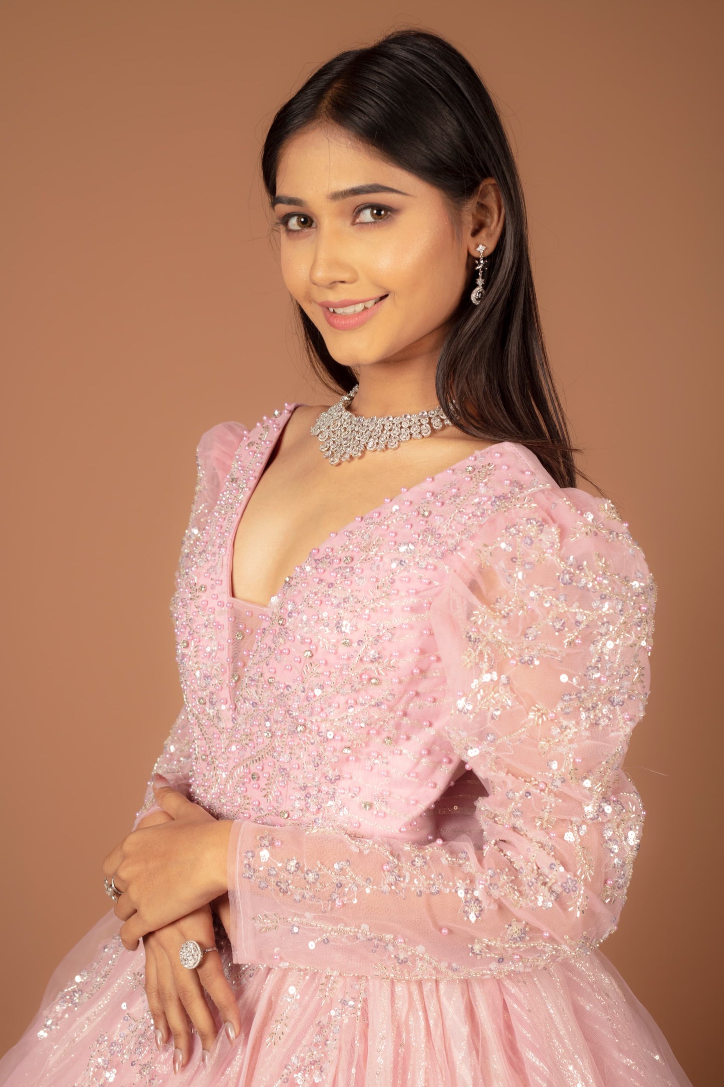 Enchanting Blush Pink Ball Gown