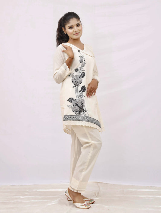 Short kurta with straight pant