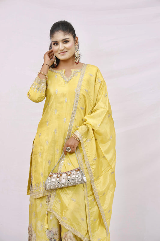 Yellow kurta set