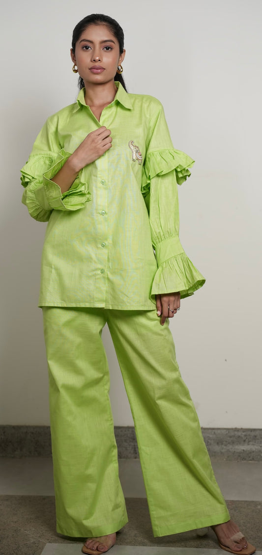 Lime green co-ord set