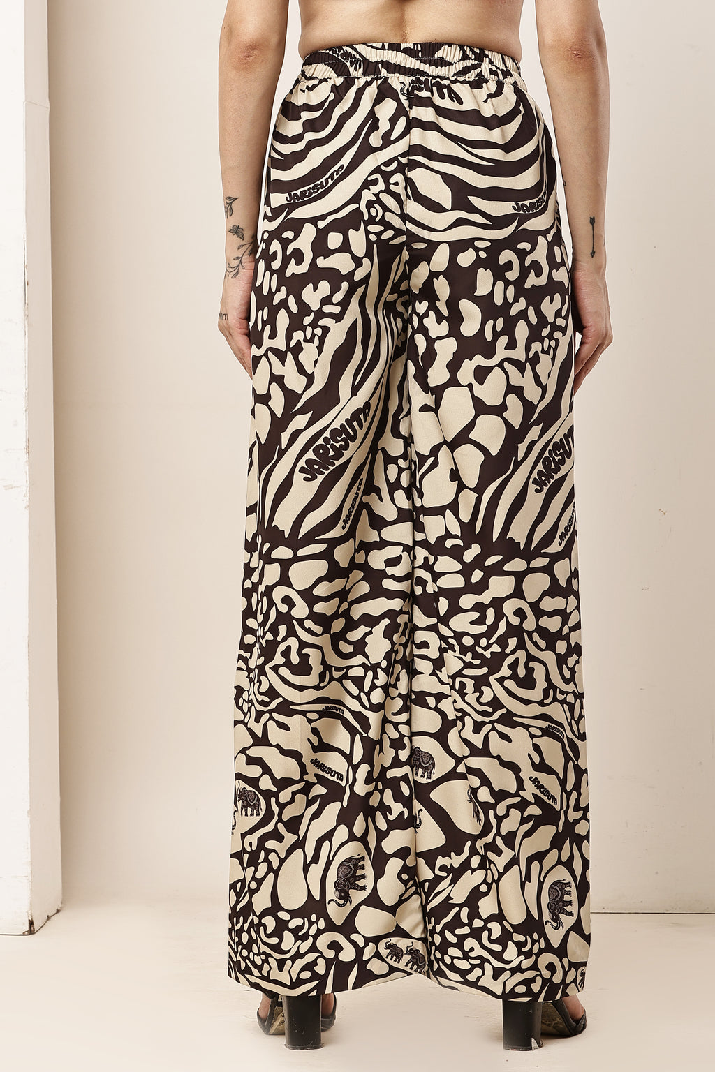Tiger Eye A-Tie-Up Elasticated Top & Pant Co-ord Set