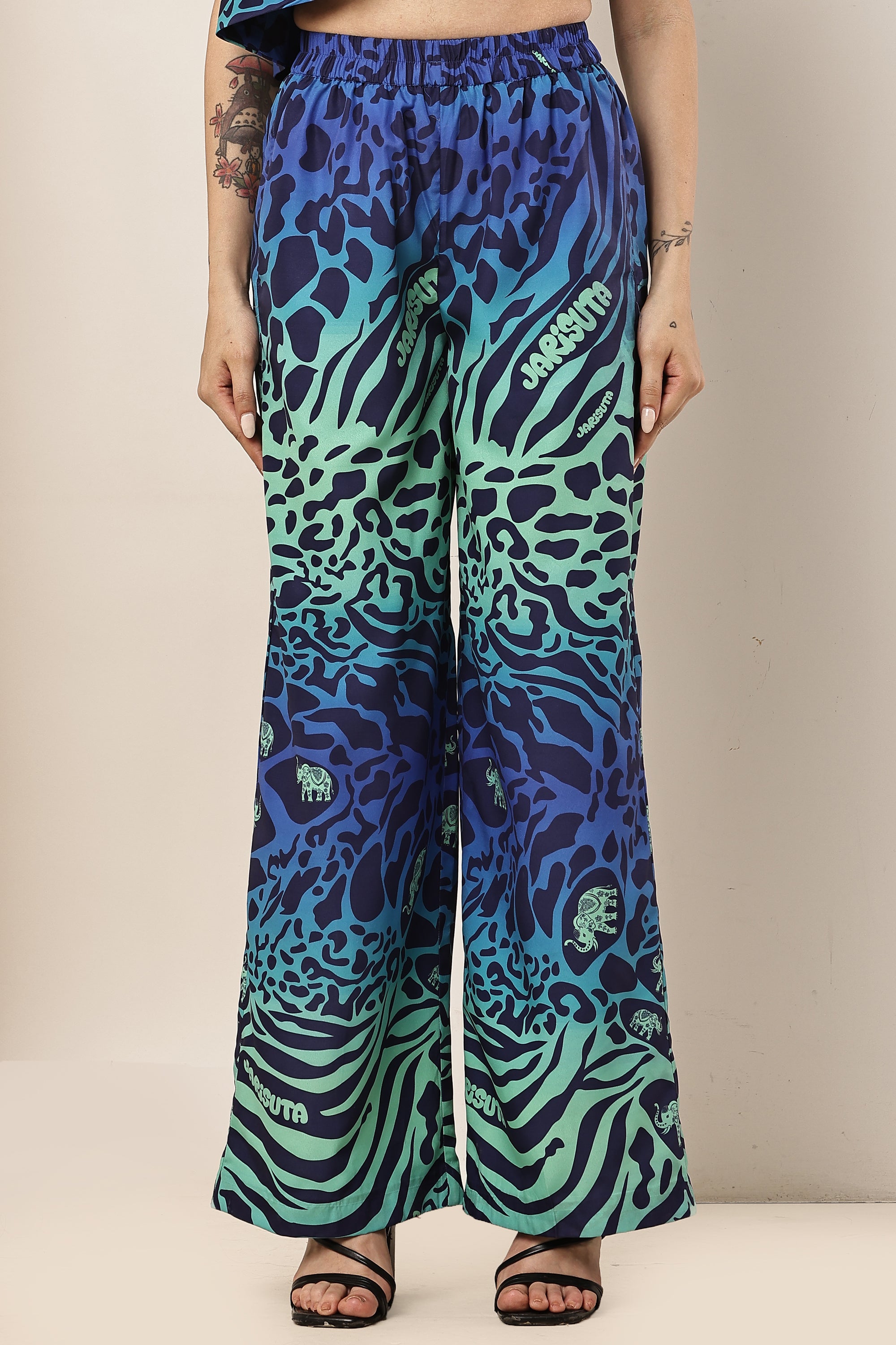 Cat Eye A-Frill Top & Elasticated Pant Co-ord Set