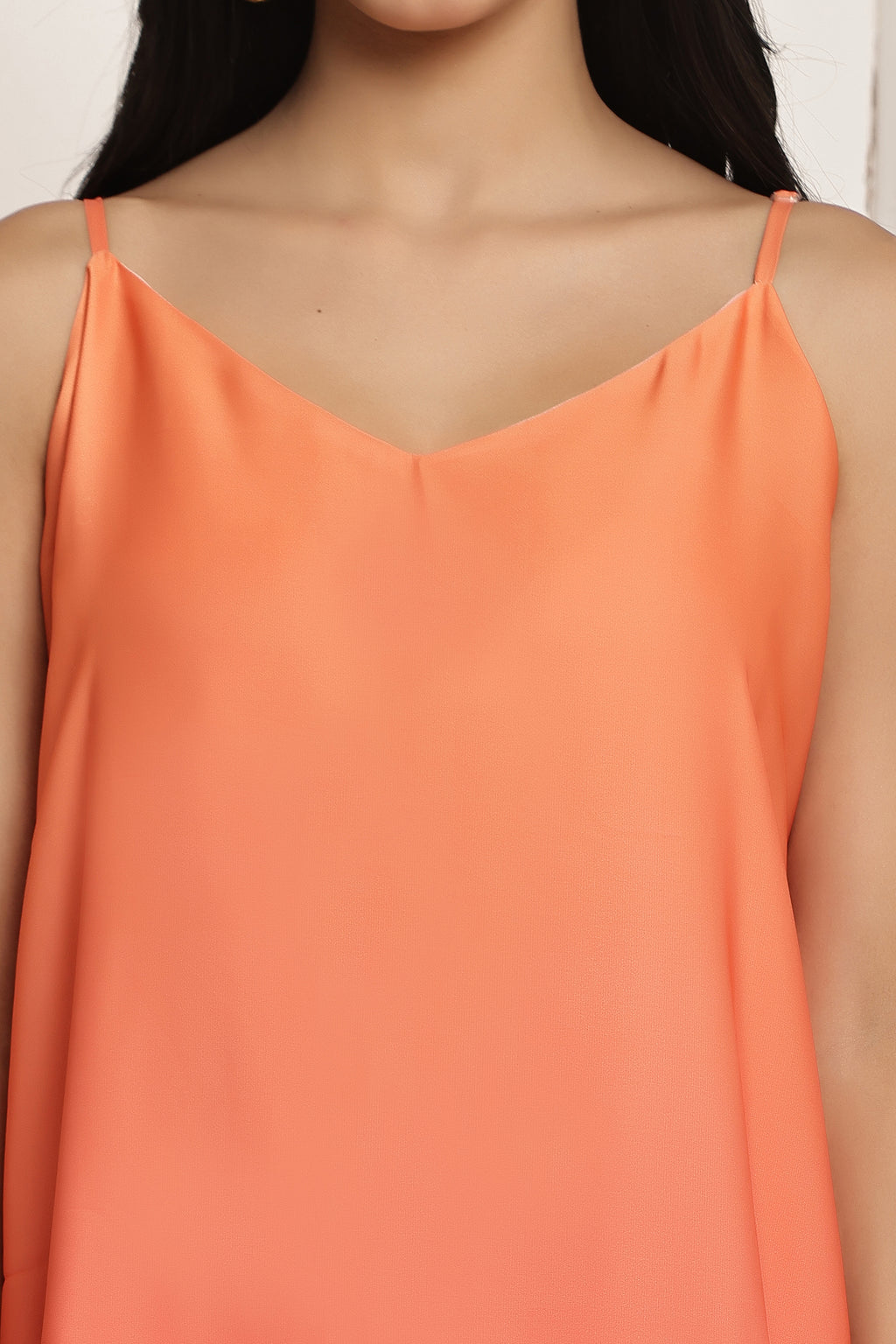 Coral Horizon Ombre Maxi Dress
