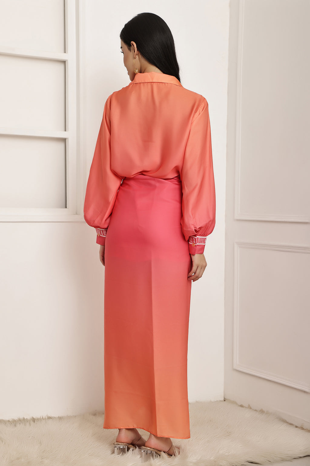 Sunset Muse Ombre Shirt & Sarong Set