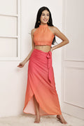 Sunset Sway Ombre Halter Top & Sarong Set