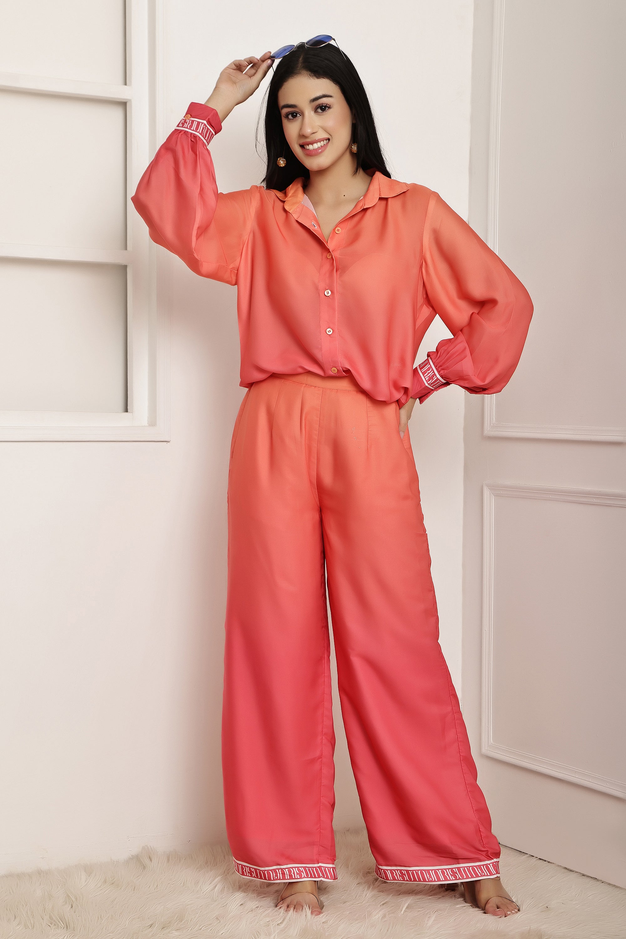 Coral Coast Ombre Shirt & Pant Set