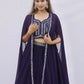 Midnight Glam Cape Lehenga Set