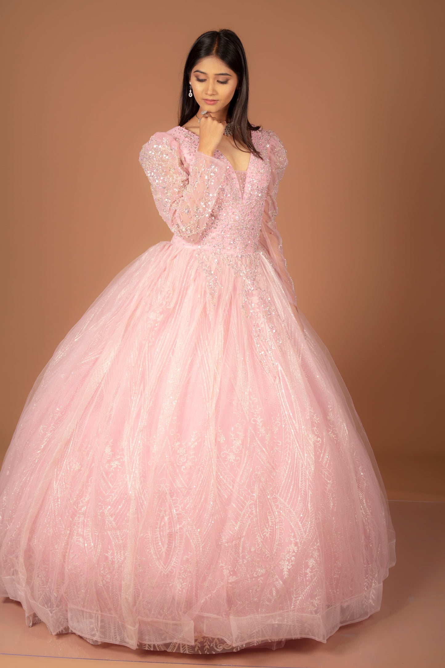 Enchanting Blush Pink Ball Gown