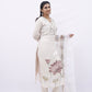 Elegant Hand-Painted Lotus Kurta Set