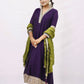 Purple Anarkali set
