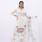 Elegant Hand-Painted Lotus Kurta Set