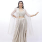 Champagne Glow Drape Set with Cape