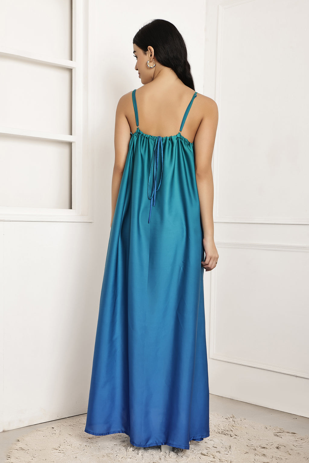Ocean Drift Ombre Maxi Dress
