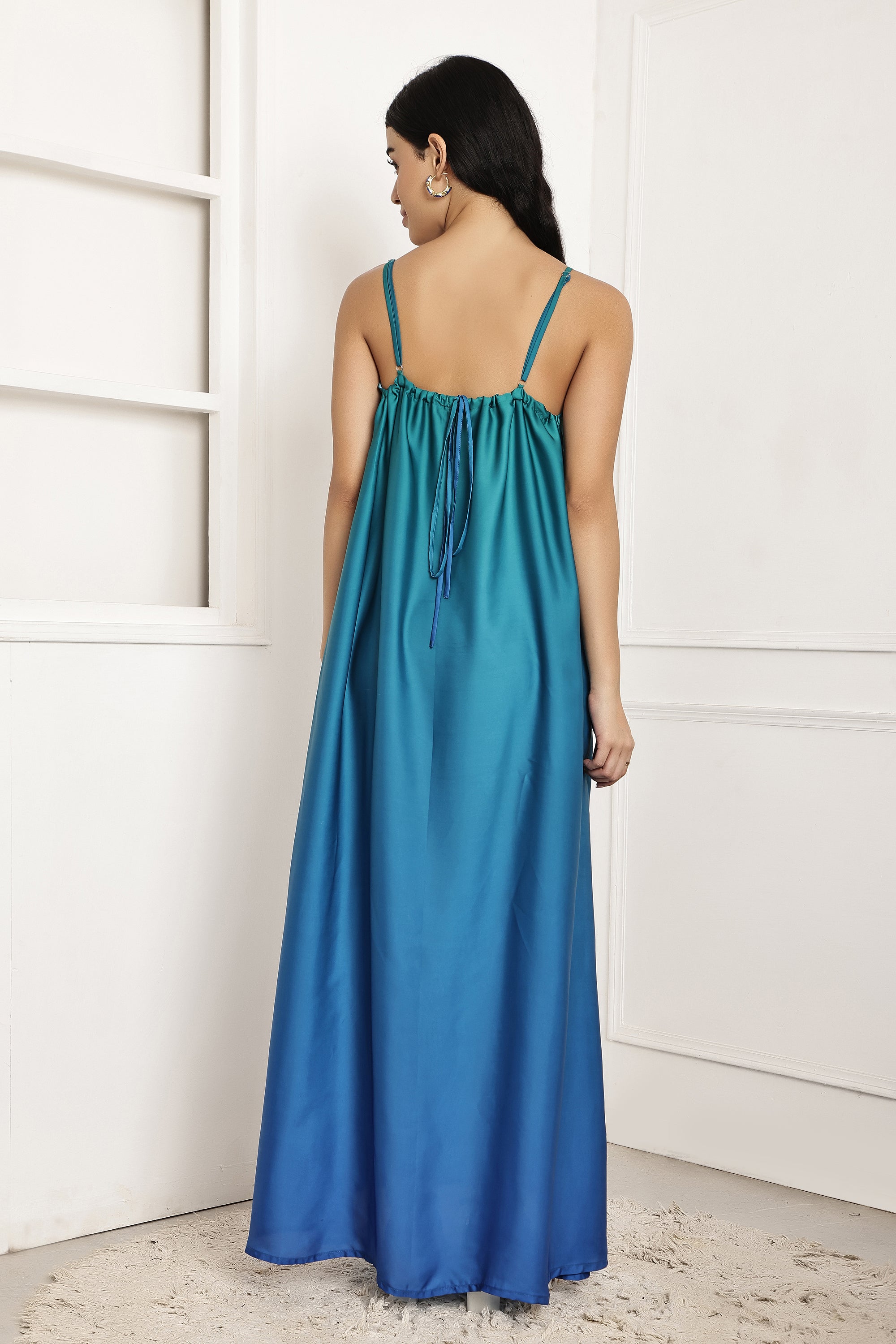 Ocean Drift Ombre Maxi Dress
