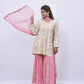 Blush Bloom Sharara Set