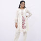 Pearl-White Floral Embroidered Kurta Set