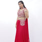 Scarlet Royalty Mirror Work Lehenga Set