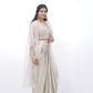 Champagne Glow Drape Set with Cape