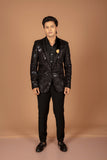 black sequined blazer