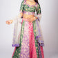 Multicolor Banarasi Lehenga Choli Set with Dupatta