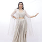 Champagne Glow Drape Set with Cape