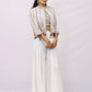 Ivory Mirror Work Cape Set