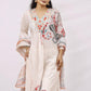 Cream kurta set with dupatta