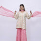 Blush Bloom Sharara Set