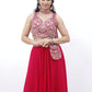Scarlet Royalty Mirror Work Lehenga Set