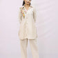 light beige kurta and matching straight pants