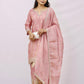 Blush Pink Embroidered Kurta Set with Floral Sharara