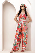 Bloom Rush Ruffle Tube Top & Pant Co-ord Set
