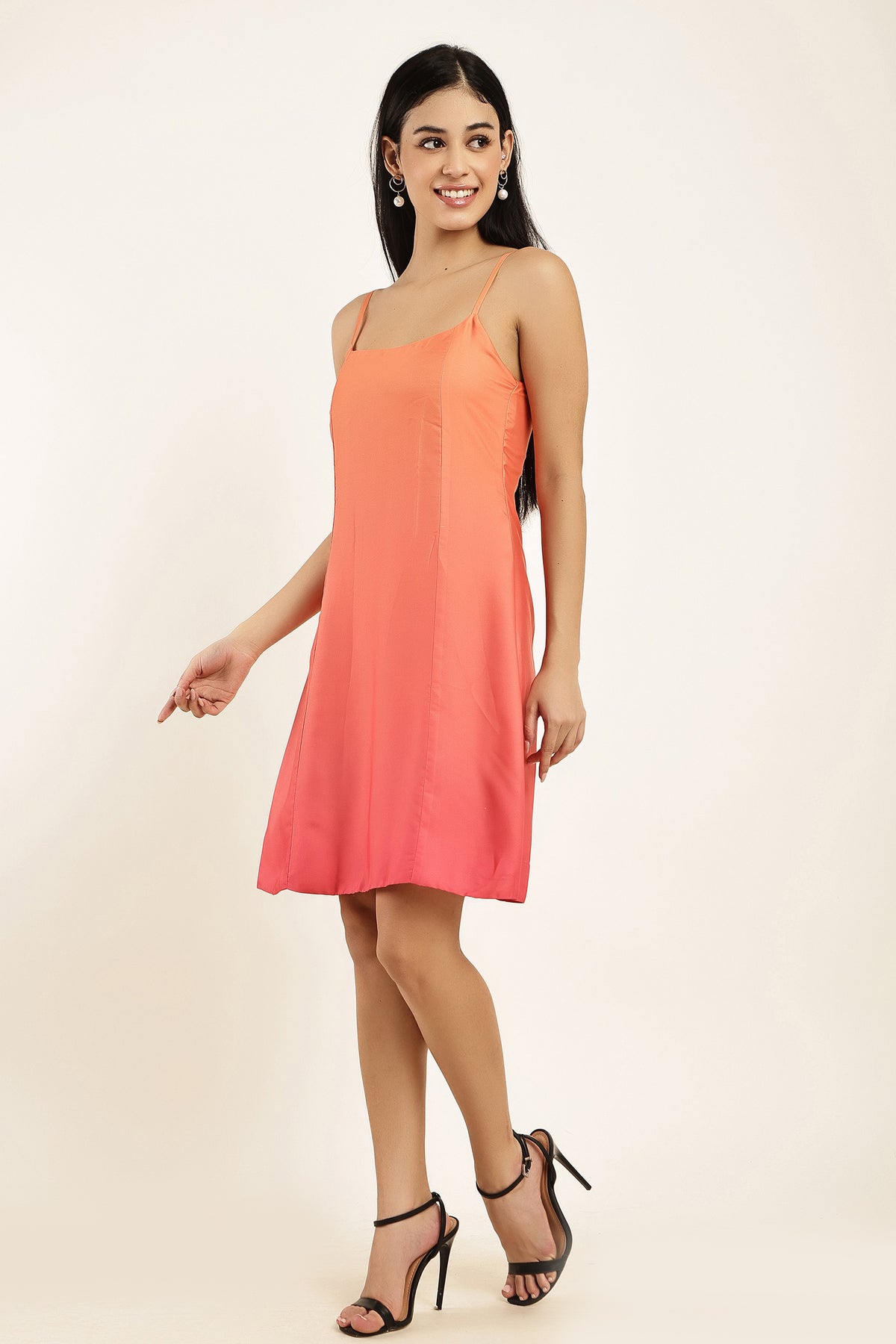Sunset Ombre Corset Back Mini Dress