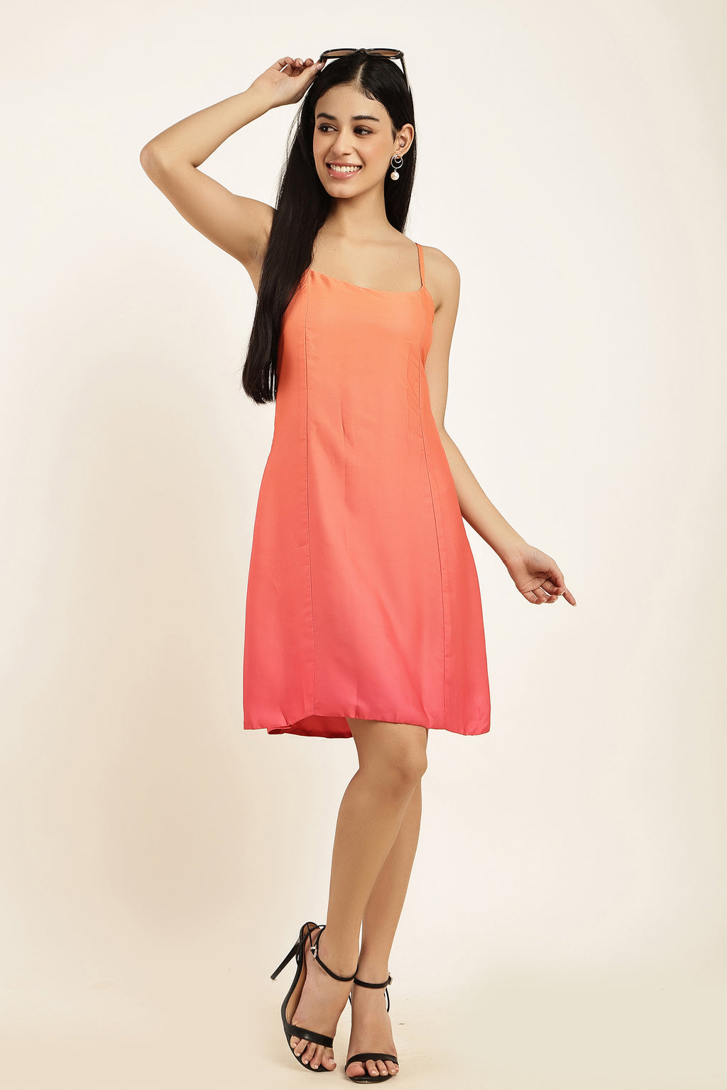 Sunset Ombre Corset Back Mini Dress