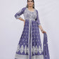 Royal Lavender Embroidered Anarkali Set