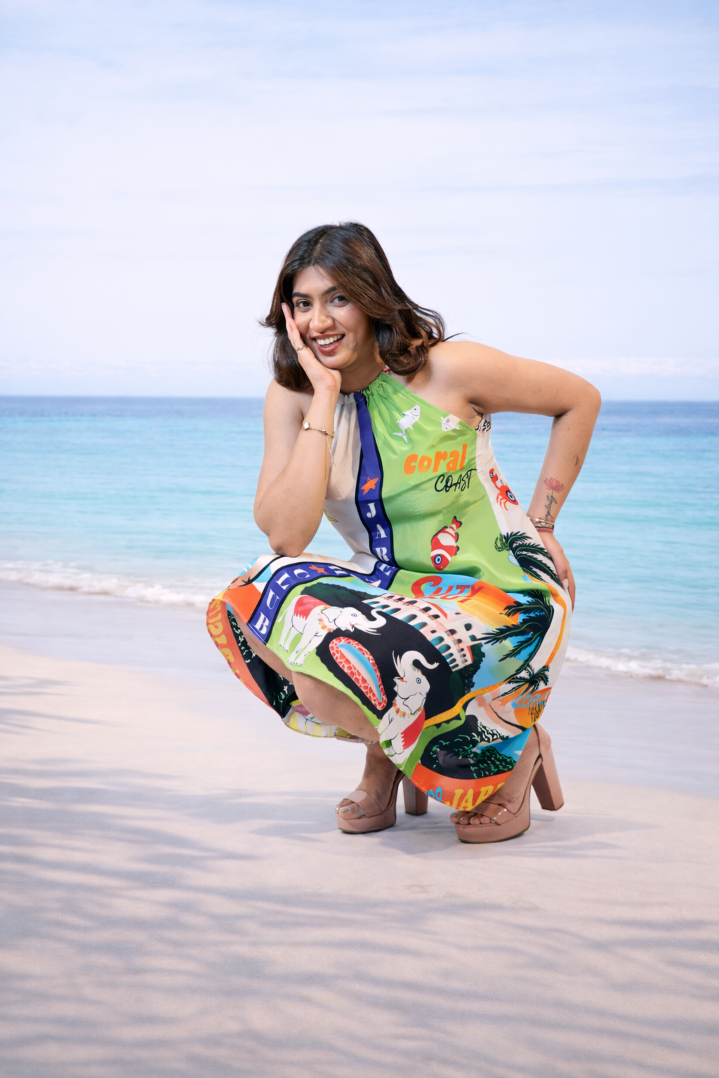 Beach Club | Beach A-Line Dress for Women Vacation & Resort Wear Dress