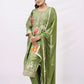 Olive green kurta set