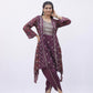 Wine Aura Embroidered Kurta Set