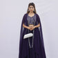 Midnight Glam Cape Lehenga Set