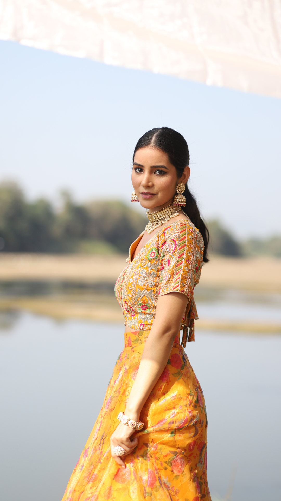Organza Lehenga