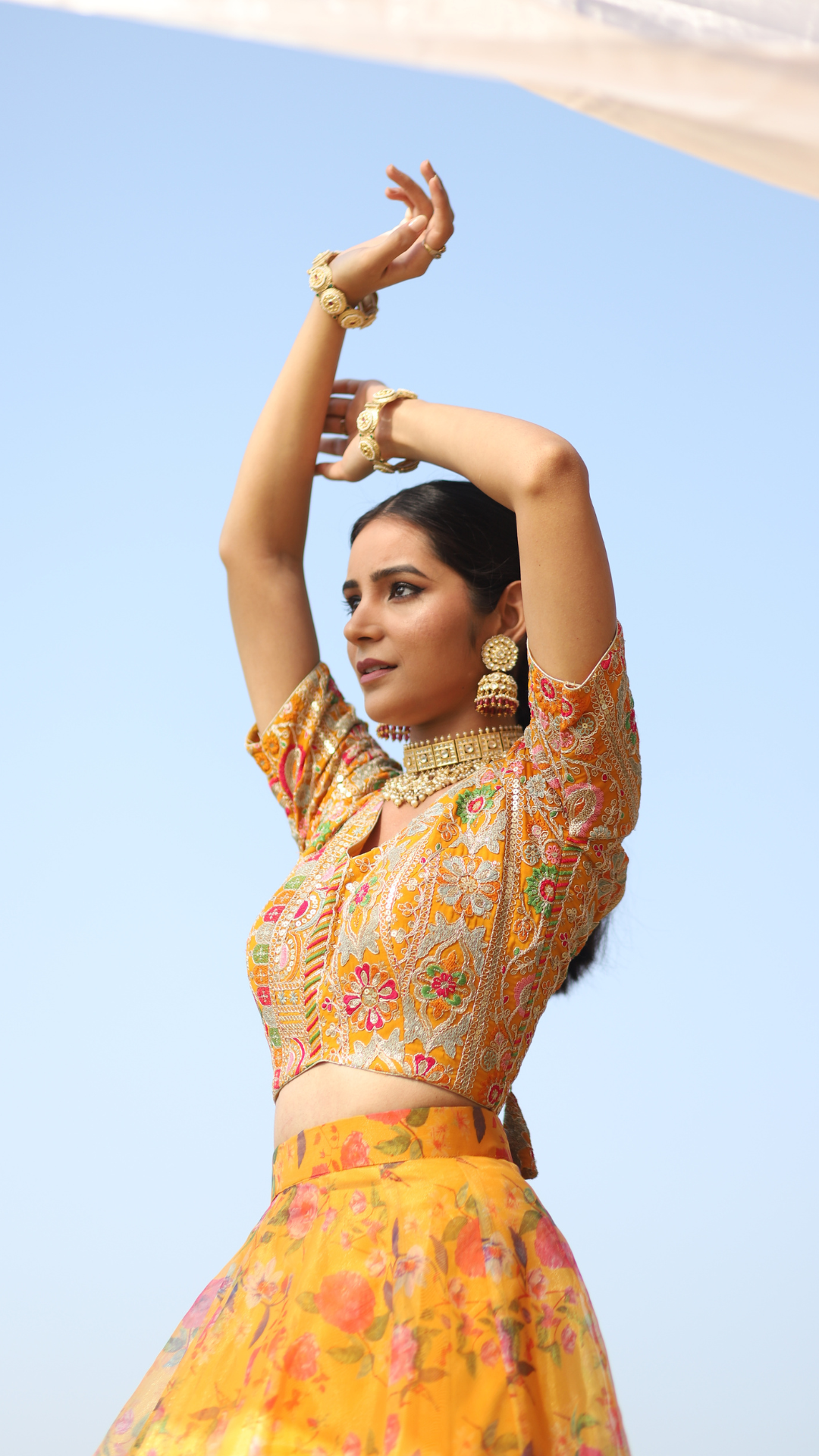 Organza Lehenga