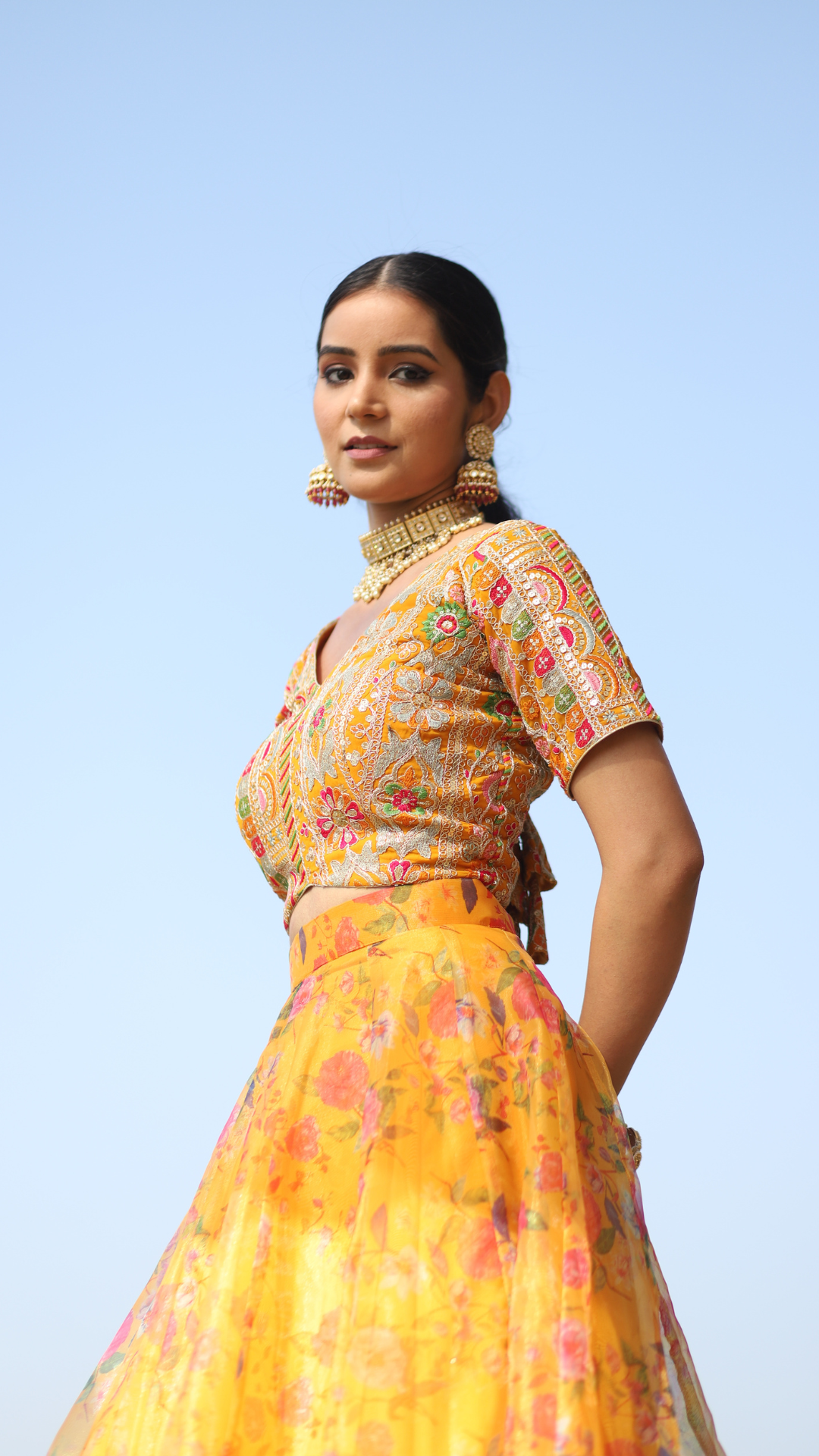 Organza Lehenga