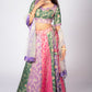 Multicolor Banarasi Lehenga Choli Set with Dupatta