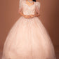 Product Title: Blush Pink Embellished Ball Gown
