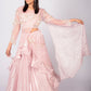 Blush Pink.hand embroidery Lehenga Set